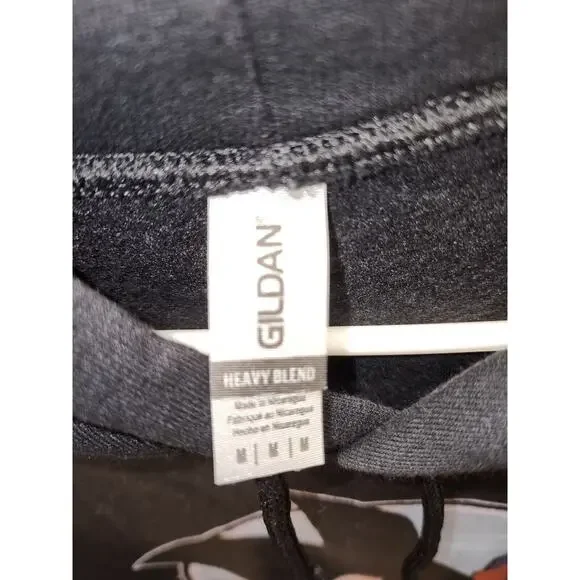 Gildan Dragon Ball Z Hoodie Mens Size Medium Black Graphic Fleece Pullover 3515 - Picture 3 of 8